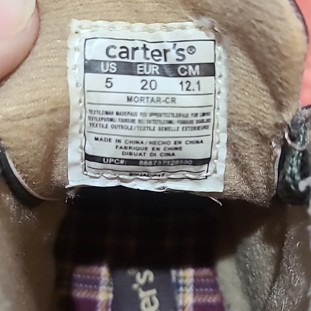 Carter's Toddler Boots Size 5 - Picture 6 of 12